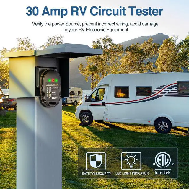 Alt view image 3 of 7 - 30 AMP RV Circuit Tester with LED Indicator Light