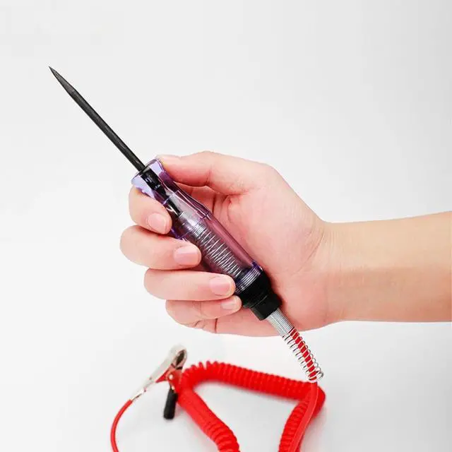 Alt view image 2 of 7 - Automotive Test Light,Premium LED Bulb Automotive Circuit Tester, 6-24V Test Light with PU Extended Spring Wire, Sharp Hard Steel Probe Vehicle Circuits Low DC Voltage Light Tester