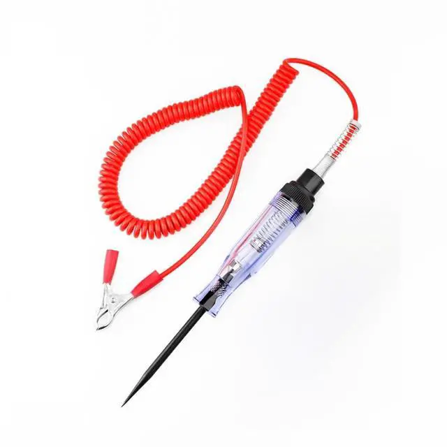 Alt view image 7 of 7 - Automotive Test Light,Premium LED Bulb Automotive Circuit Tester, 6-24V Test Light with PU Extended Spring Wire, Sharp Hard Steel Probe Vehicle Circuits Low DC Voltage Light Tester