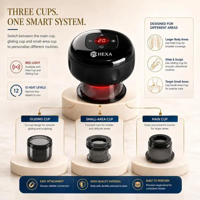 Alt view image 2 of 7 - Smart Cupping Therapy Massager, Cupping Set for Wellness & Relaxation