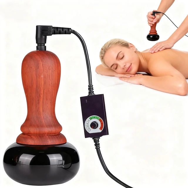 Main image of Hot Stones for Massage,Electric Body Massager with Temperature Adjustment,Natural Bian Stone Gua Sha Scraping Massager for Home SPA,Effective Care for the Whole Body