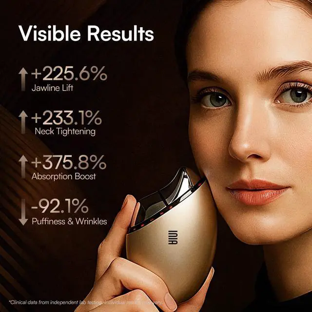 Alt view image 2 of 7 - 7-in-1 Red Light Therapy for Face and Neck Gua Sha Facial Tool Device