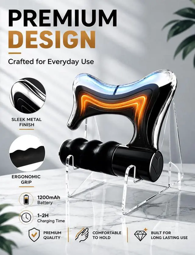 Alt view image 4 of 7 - Heated Muscle Scraper Tool, Electric Gua Sha Kit With Complete Accessories