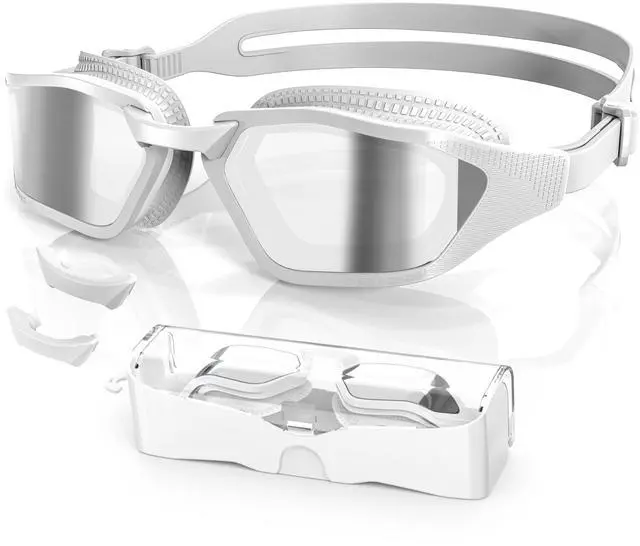 Main image of Swim Goggles Adult Anti Fog&UV No Leak Wide View Swimming Goggles