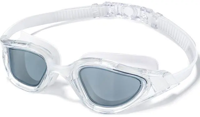 Main image of Goggles Swimming Adult Swim Goggles for Men Women Swimming Youth Adults Anti-Fog Goggle Pool Open Water Glasses with Clip for Swim Waterproof UV Protection Clear Vision with Case, Grey