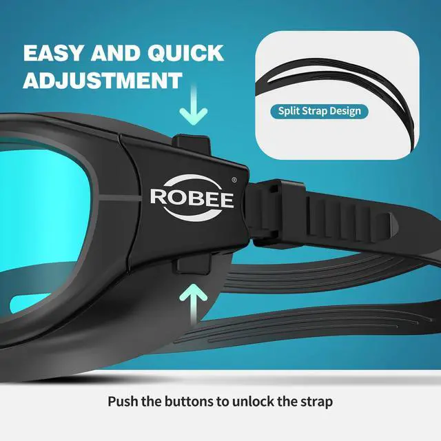 Alt view image 3 of 7 - Swim Goggles Silicone Swimming Cap and Carrying Case, Anti fog Pool Goggles for Adult Men Women Youth