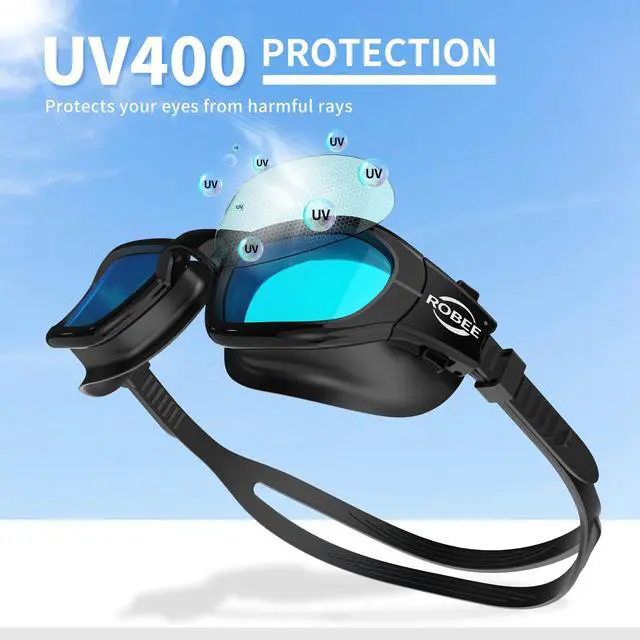 Alt view image 2 of 7 - Swim Goggles Silicone Swimming Cap and Carrying Case, Anti fog Pool Goggles for Adult Men Women Youth