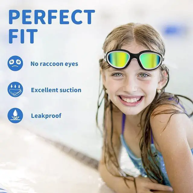 Alt view image 7 of 7 - G1 MINI Polarized Kids Swim Goggles for Boys Girls Ages 6-14
