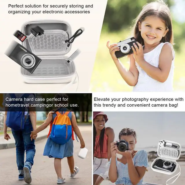 Alt view image 2 of 7 - Digital Camera Case Compatible with CAMKORY/for Lecran/for KODAK PIXPRO/for VAHOIALD/for Canon PowerShot ELPH 180/190/for Sony DSCW800, Small Camera Protective Bag Travel Cameras Storage hard Holder
