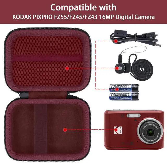 Alt view image 2 of 7 - Hard Carrying Case for KODAK PIXPRO FZ55/FZ45/FZ43 Digital Camera