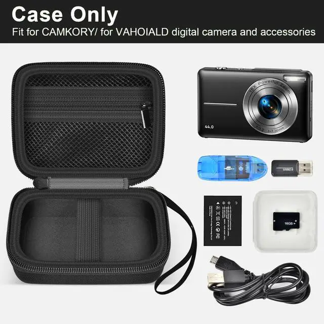 Alt view image 2 of 7 - Digital Camera Case for CAMKORY, Camera Pouch for KODAK Pixpro -Black