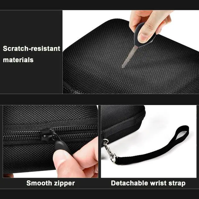 Alt view image 6 of 7 - Digital Camera Case for CAMKORY, Camera Pouch for KODAK Pixpro -Black