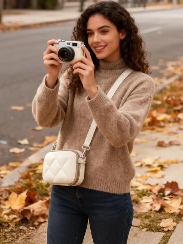 Alt view image 2 of 7 - Digital Camera Case Protective Lightweight Camera Bag with Strap