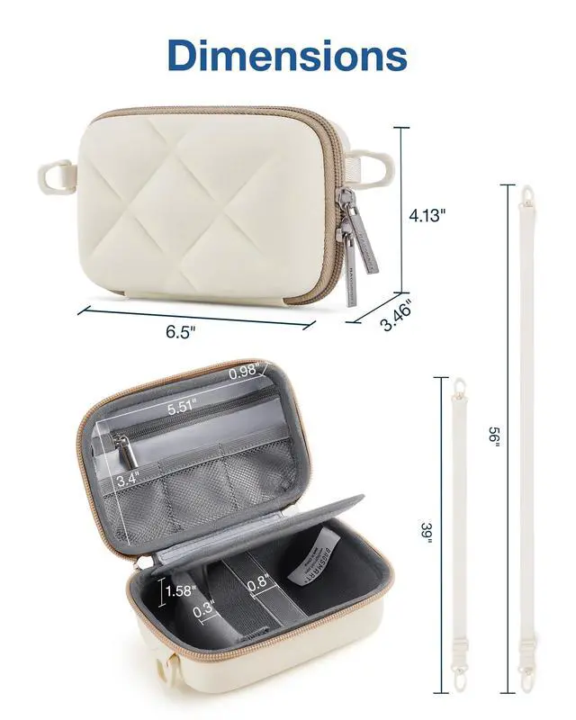 Alt view image 6 of 7 - Digital Camera Case Protective Lightweight Camera Bag with Strap
