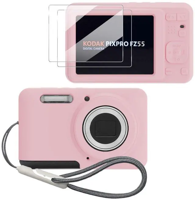 Main image of Case for KODAK PIXPRO FZ55 Case, Soft Silicone for KODAK PIXPRO FZ55 - Anti-Scratch Slim Fit Lightweight Protective - pink