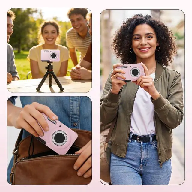 Alt view image 5 of 7 - Case for KODAK PIXPRO FZ55 Case, Soft Silicone for KODAK PIXPRO FZ55 - Anti-Scratch Slim Fit Lightweight Protective - pink