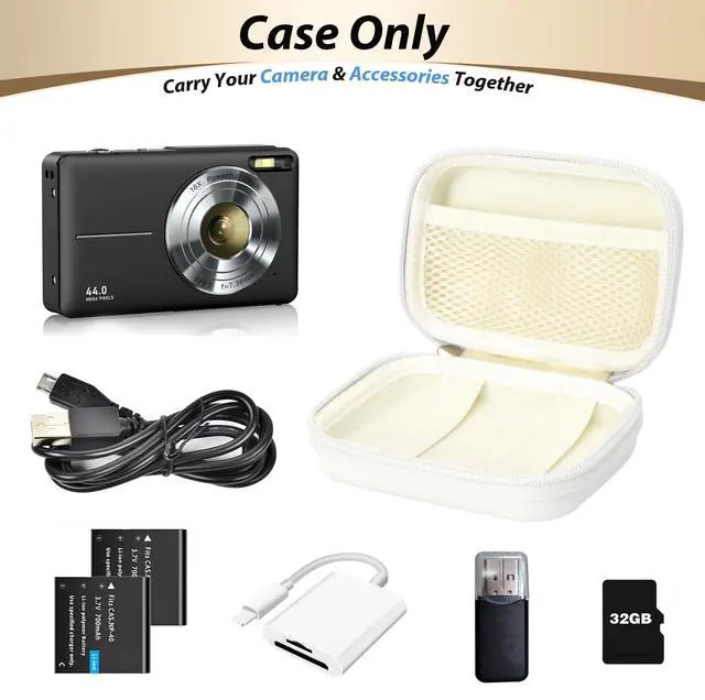 Alt view image 4 of 7 - Digital Camera Case for KODAK PIXPRO FZ55/FZ45, Case Only, White
