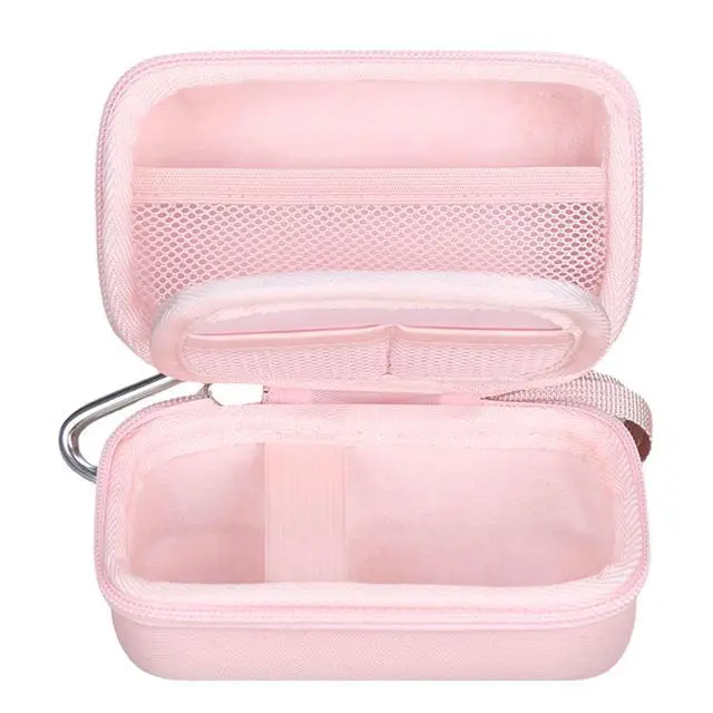 Alt view image 5 of 7 - Digital Camera Case for FJFJOPK/for Lecnippy 4K Vlogging Camera/SECHKISS/Fleafer Upgrade FHD 1080P Digital Camera with Mesh Pocket for Accessories SD Card Cable (Case Only) (Pink)