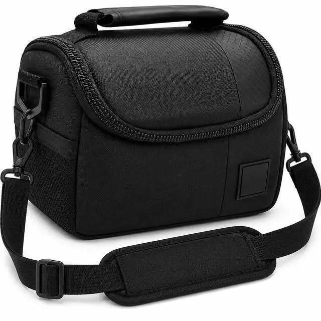 Main image of Small Padded Camera Bag with Shoulder Strap Compact DSLR & Mirrorless Camera Carrying Case, Lightweight Protective Crossbody Case