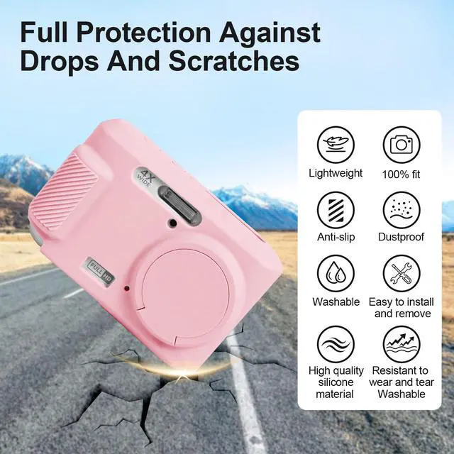 Alt view image 4 of 7 - Case for Kodak PIXPRO FZ45 Digital Camera,Pink