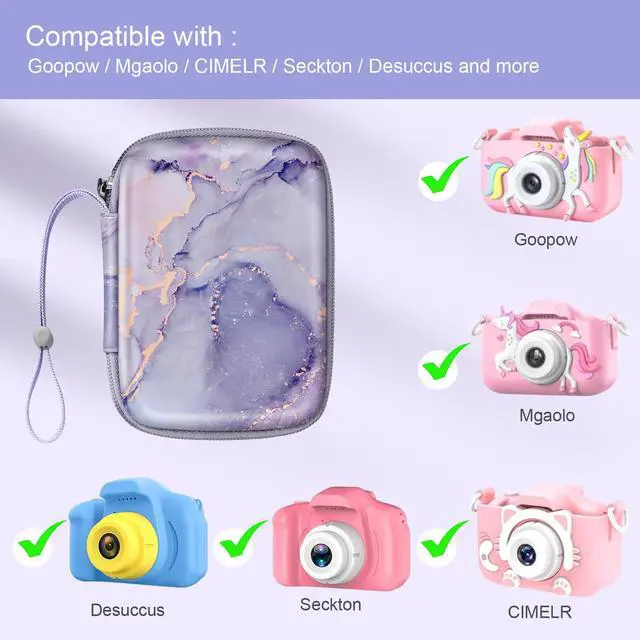 Alt view image 2 of 7 - Kids Camera Case For Goopow/Seckton/Dylanto/Mgaolo Digital Toys