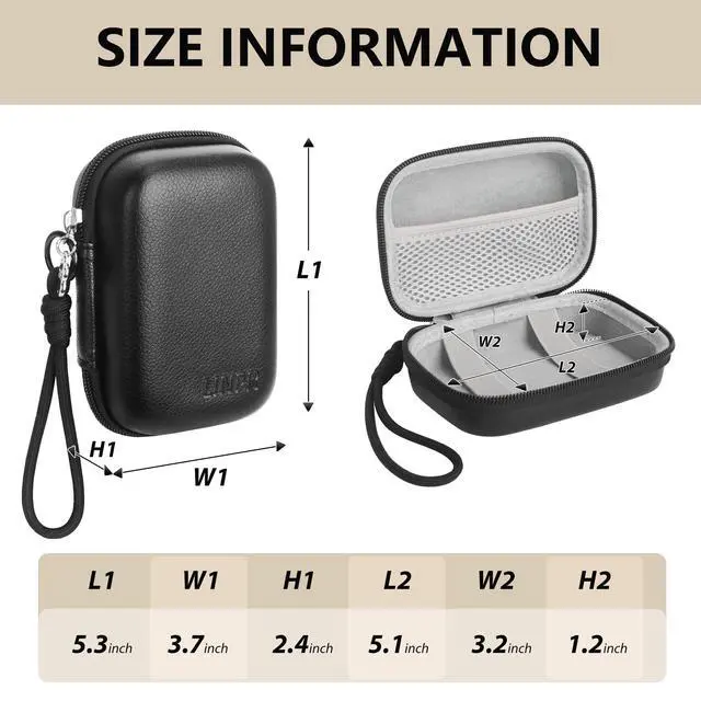 Alt view image 2 of 7 - Digital Camera Case for Canon G7X Mark II III, Case Only, Black
