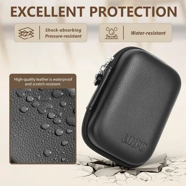 Alt view image 5 of 7 - Digital Camera Case for Canon G7X Mark II III, Case Only, Black