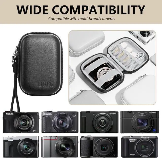 Alt view image 4 of 7 - Digital Camera Case for Canon G7X Mark II III, Case Only, Black
