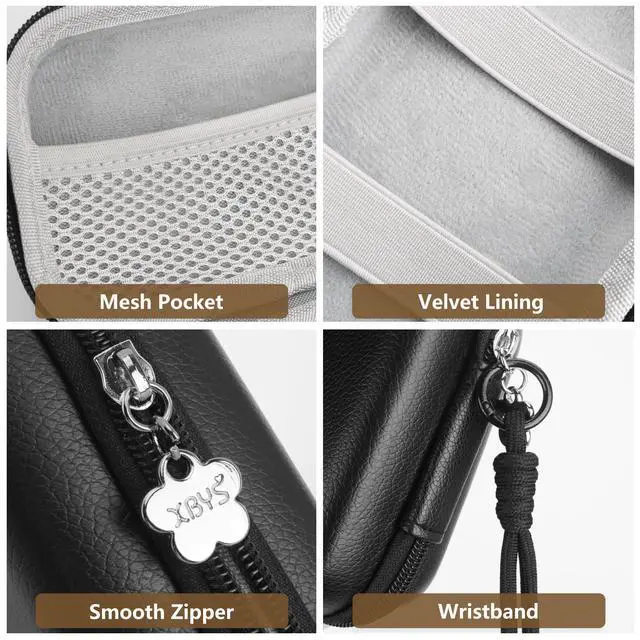 Alt view image 6 of 7 - Digital Camera Case for Canon G7X Mark II III, Case Only, Black