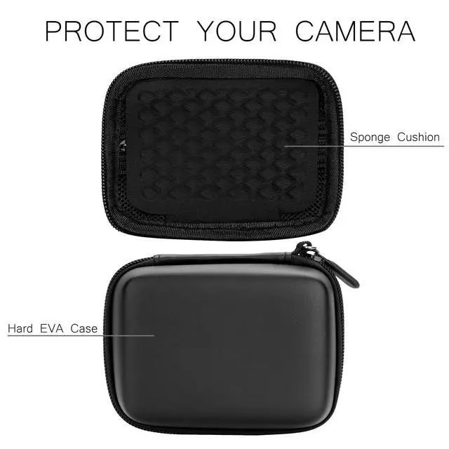 Alt view image 5 of 7 - Digital Camera Case Compatible with Canon G7X Mark III, SX 740, Camkory FHD 1080P, Kodak FZ55-BK, FZ45-BK Digital Point and Shoot Camera Case, Small Portable Travel Carrying Protective Storage Bag