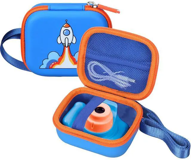 Main image of Camera Case for Seckton Upgrade Kids Selfie Camera, Case Compatible with Seckton/KOKODI/Dylanto/Goopow/Desuccus/DITUPAN/GKTZ/masterbee Digital Video Camera Toys Camcorder Storage Holder-Deep Blue