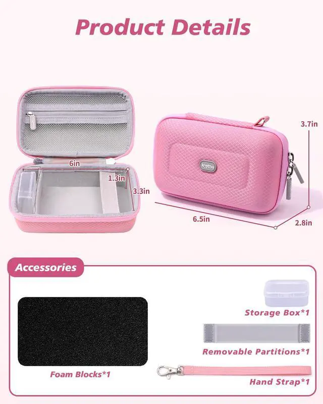 Alt view image 4 of 7 - Camera Case for Canon G7 X Mark III with SD Card Storage (Pink)