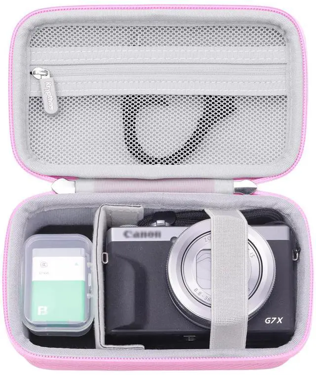 Main image of Camera Case for Canon G7 X Mark III with SD Card Storage (Pink)