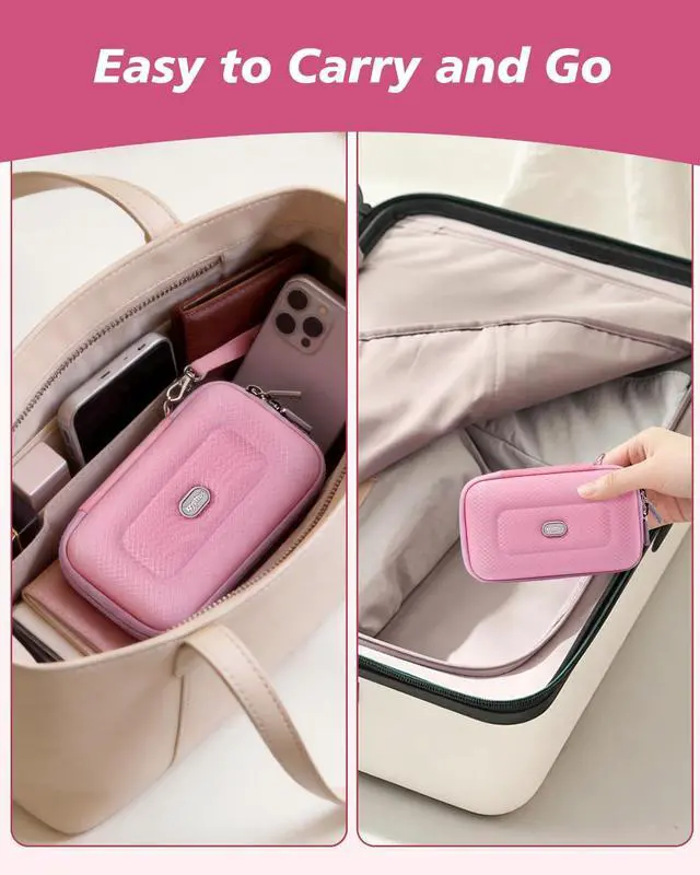 Alt view image 7 of 7 - Camera Case for Canon G7 X Mark III with SD Card Storage (Pink)