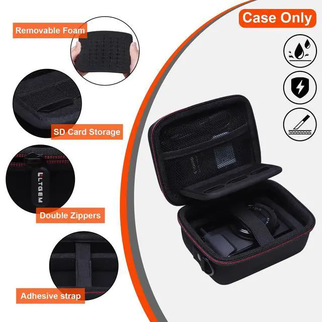 Alt view image 5 of 7 - Camera Case Bag Compatible with Canon PowerShot G7 X Mark III, Mark II, SX740 HS, Sony ZV-1, KODAK PIXPRO WPZ2 Digital 4K Vlogging Camera, Point and Shoot 4K Video Camera Bag, Black (Case Only)