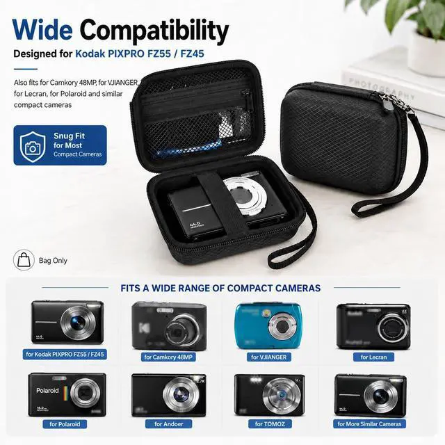 Alt view image 2 of 7 - Digital Camera Case for Kodak PIXPRO FZ55/FZ45/for CAMKORY