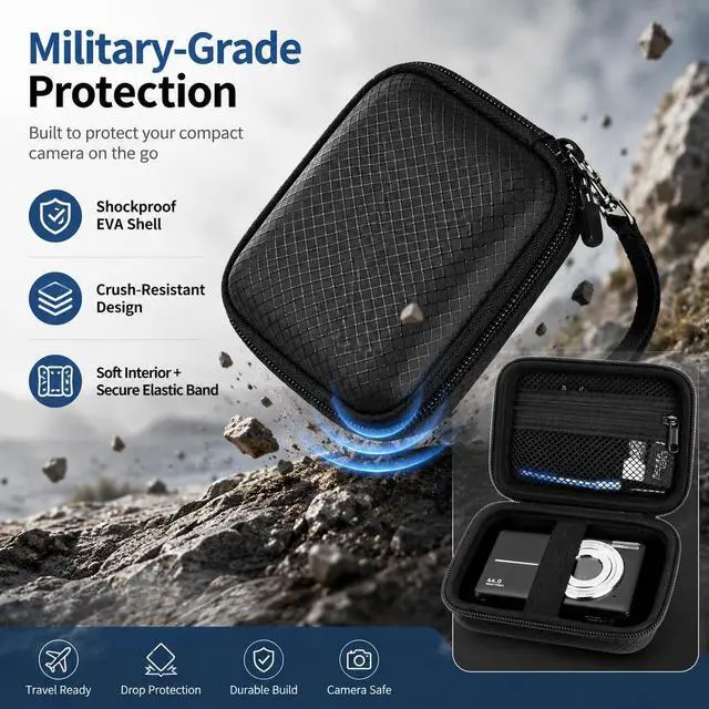 Alt view image 3 of 7 - Digital Camera Case for Kodak PIXPRO FZ55/FZ45/for CAMKORY