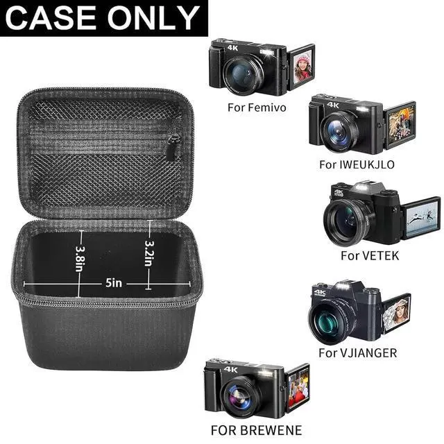 Alt view image 2 of 7 - Vlogging Camera Case for Duluvulu/for VJIANGER 4K Digital Cameras