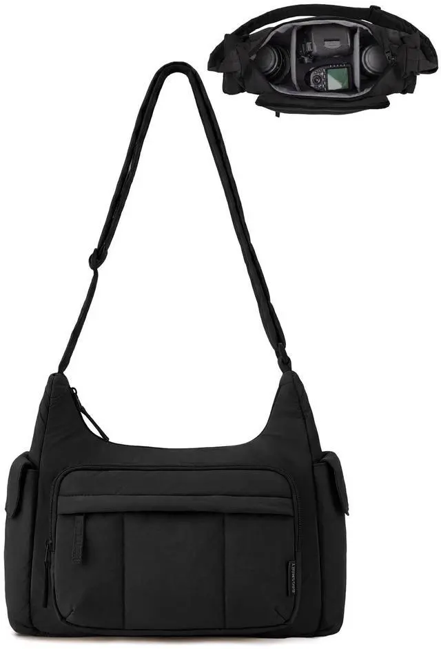Main image of 2 in 1 Puffy Camera Bag for Photographer Everyday Shoulder Bag