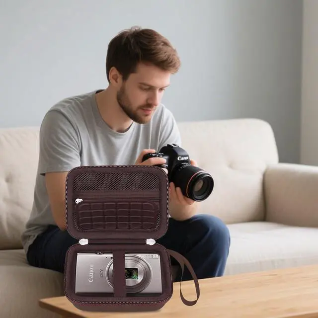 Alt view image 7 of 7 - Camera Case for Canon PowerShot ELPH 360 HS A/ 360 HS/ 360/ IXY 650