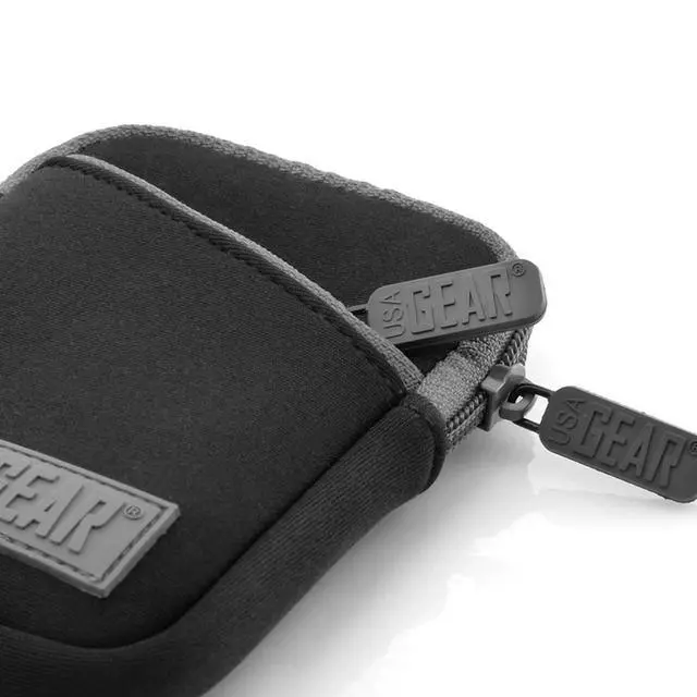 Alt view image 7 of 7 - Small Camera Pouch with Wrist Strap, Belt Loop - Small Digital Camera Case Fits Canon Powershot, Sony Cybershot, Nikon Coolpix, Kodak PIXPRO, Lumix zs99 - Fits 4.5 Inch Models (Black)