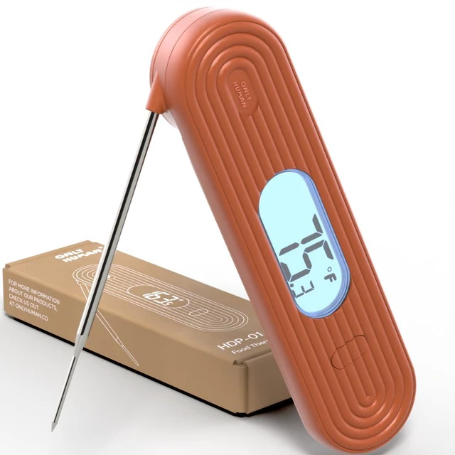 Main image of HDP-01 Digital Instant Read Meat Thermometer, High Accuracy Food Cooking Thermometer with Ultra Bright Backlight Display (Terracotta)
