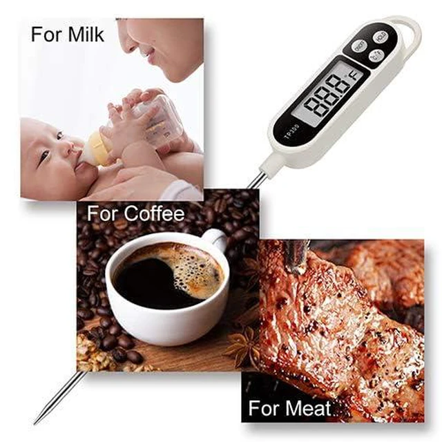 Alt view image 4 of 7 - SUBRANO Digital Instant Read Meat Thermometer Kitchen Cooking Food Candy Thermometer for Oil Deep Fry BBQ Grill Smoker Thermometer