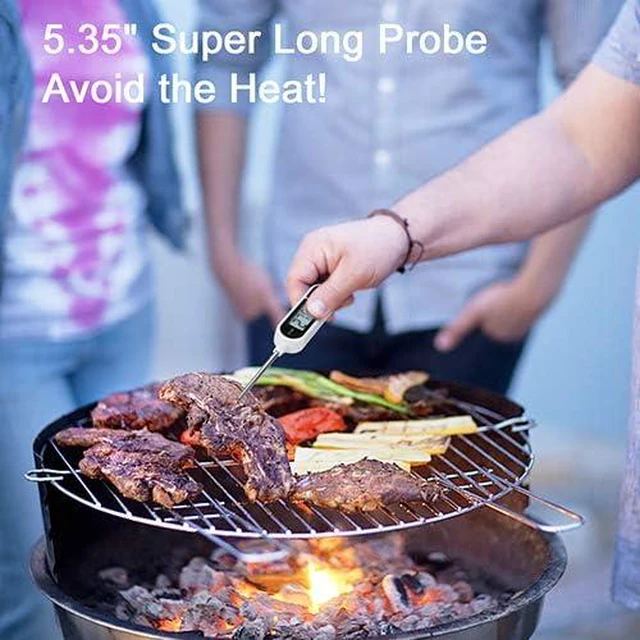Alt view image 5 of 7 - SUBRANO Digital Instant Read Meat Thermometer Kitchen Cooking Food Candy Thermometer for Oil Deep Fry BBQ Grill Smoker Thermometer