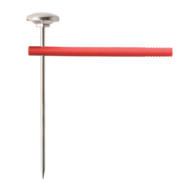 Alt view image 5 of 7 - Instant Read Analog Meat Food Grill BBQ Cooking Kitchen Thermometer with Red Pocket Sleeve Clip, 1 Inch Dial