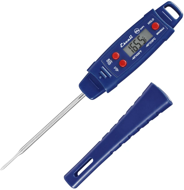 Main image of DHP4 Easy Read Waterproof Digital Meat Thermometer with Backlit Display, Ultra Fast 4-Second Readings, Extra-Long Stainless Steel Probe, IPX7 Waterproof, NSF Certified (Rectangle Display)