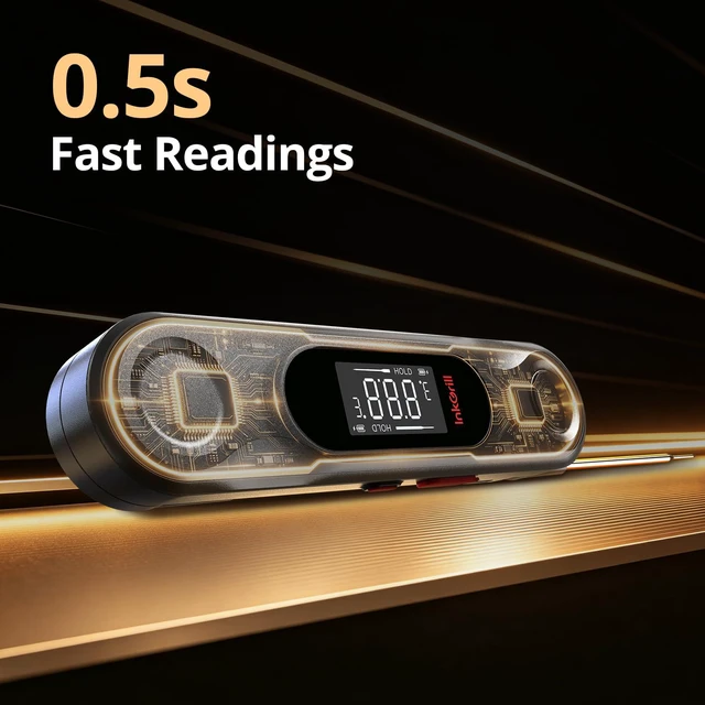 Alt view image 2 of 7 - Rechargeable 0.5S Fast Reading Meat Thermometer with Dual Probes | Digital Grilling Thermometer with LCD Backlit, Waterproof Food Thermometer with Calibration for Steak Turkey Candy Grill, BBQ