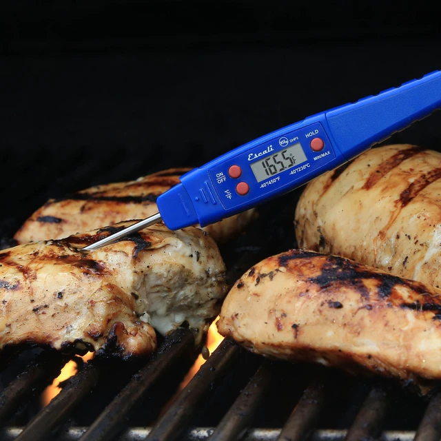 Alt view image 5 of 6 - DHP4 Easy Read Waterproof Digital Meat Thermometer with Backlit Display, Ultra Fast 4-Second Readings, Extra-Long Stainless Steel Probe, IPX7 Waterproof, NSF Certified (Rectangle Display)