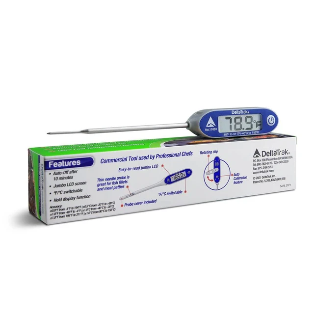 Alt view image 5 of 7 - 11063 FlashCheck Jumbo Display Auto-Cal Needle Probe Thermometer