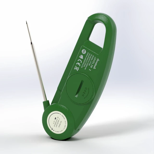 Alt view image 3 of 5 - PT12B Javelin 2 Ultra Fast Digital Instant Read Meat Thermometer for Grill and Cooking, 3" Probe, Compact Foldable Design, 1.5" Backlight Display, Water Resistant-Spinach
